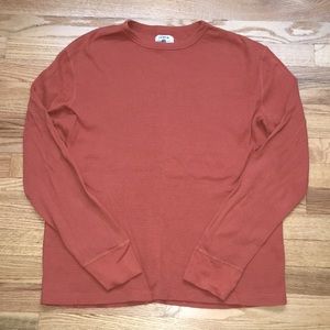 Men’s J. Crew Orange Vintage Thermal Shirt